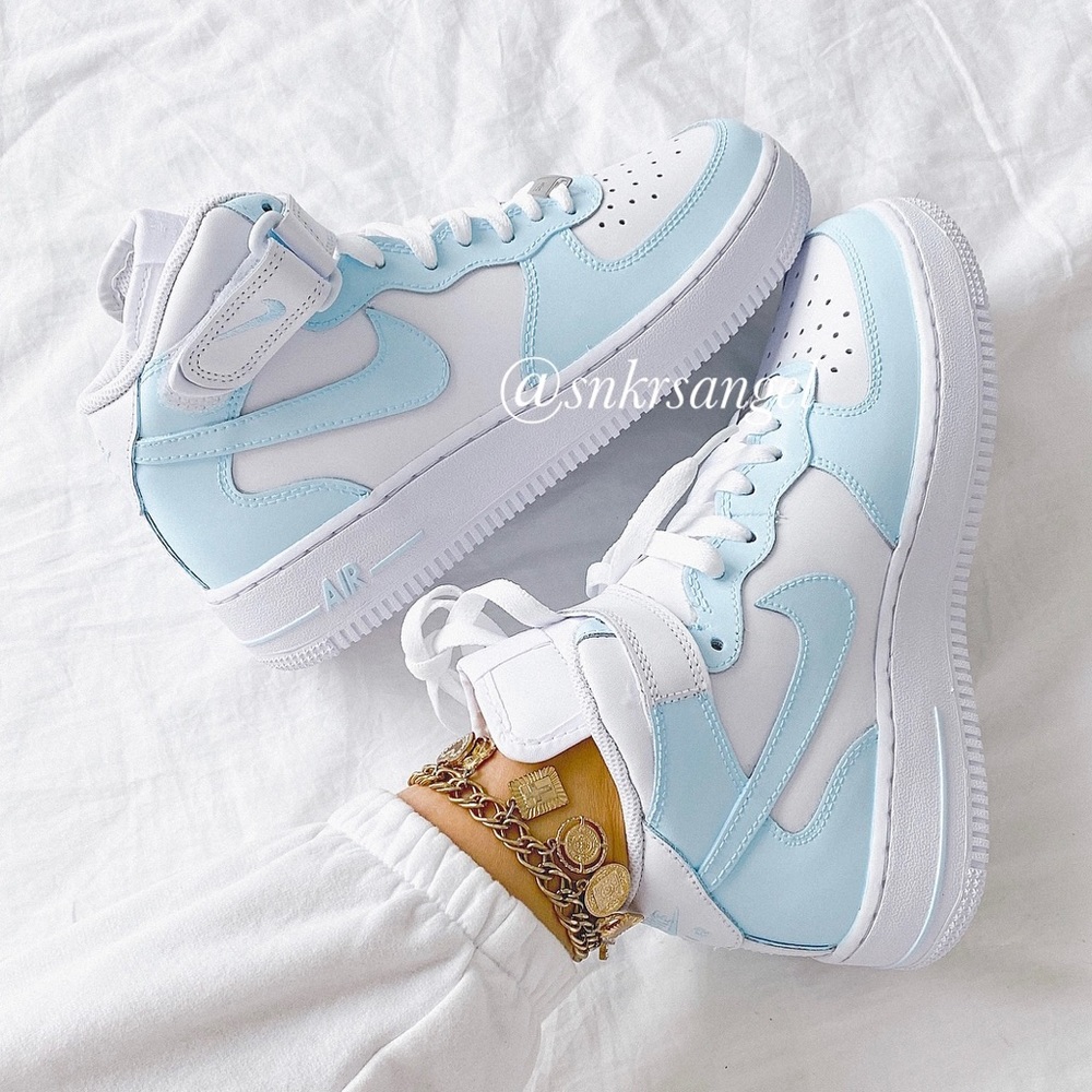 Nike custom air force 1 mid sneakers - Picture 1 of 5